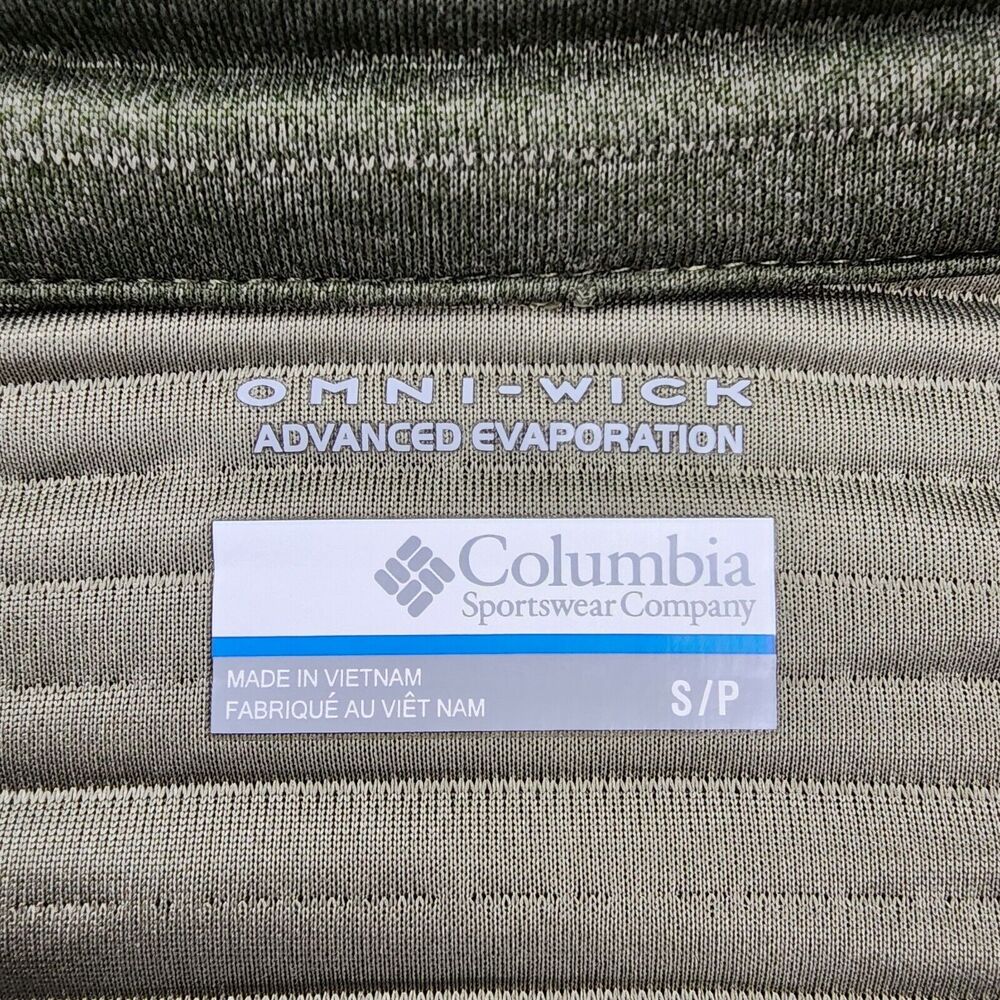 Columbia Jacket Womens Small Green Park Range Pullover 1/2 Zip Omni-Wick Hiking - Picture 2 of 16